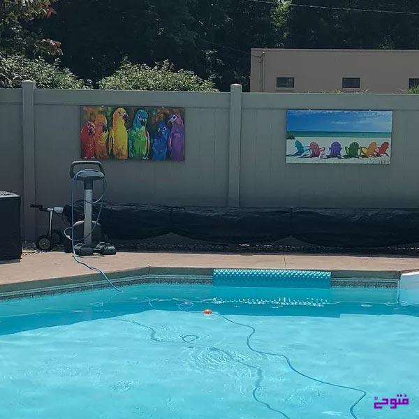 دیزایین دیوار استخر