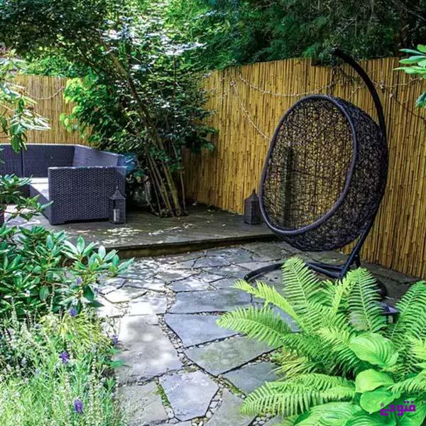 دیزایین دیوار باغ