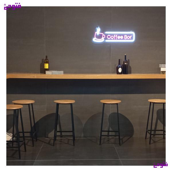 کافه با سرامیک طوسی