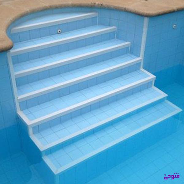 سرامیک راه پله آبی