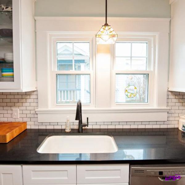 سینک با نور طبیعی