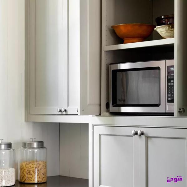 جای ماکروفر روی کابینت