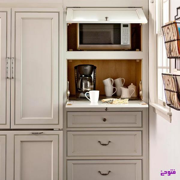 جای ماکروفر روی کابینت