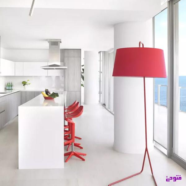 آشپزخانه با تم قرمز