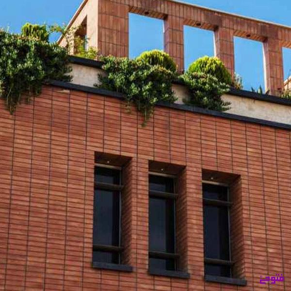 آجر نسوز در نمای ساختمان