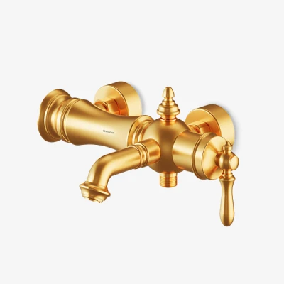 شیرآلات روشویی بیزانس طلایی مات شودر