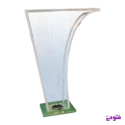 کرتین طرح شیشه