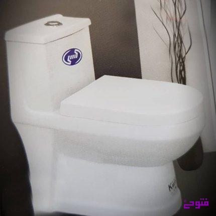 توالت فرنگی دانوب چینی کسری (اسلیم)