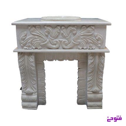 روشویی سنگی دو پایه هرسین گلبرگ