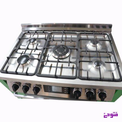 اجاق گاز 5 شعله فر سبز G7001 مورانو