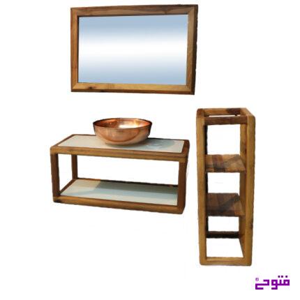 روشویی کابینتی چوبی