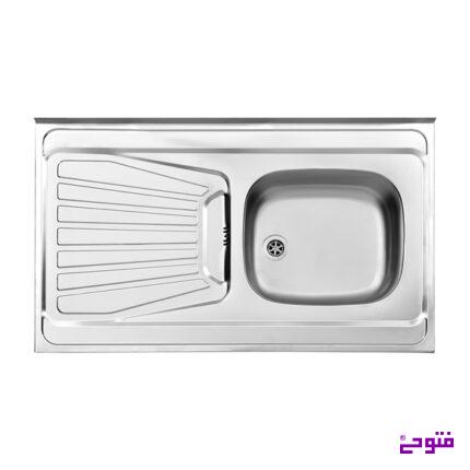 سینک نیمه فانتزی 165 روکار استیل البرز