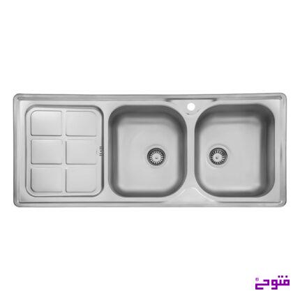 سینک نیمه فانتزی 301 توکار استیل البرز