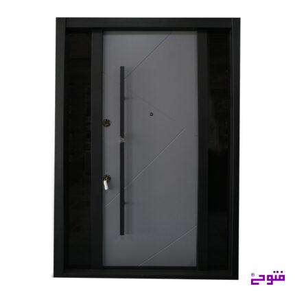 درب ضد سرقت mdf دو طرف شیشه کیپ در
