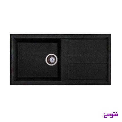 سینک گرانیتی لویس مشکی راینر