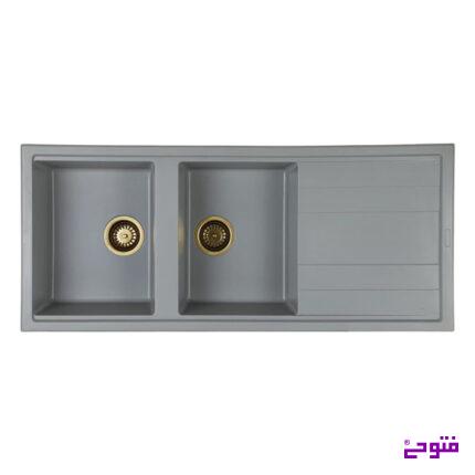 سینک گرانیتی گلوریا طوسی ساده آلفا