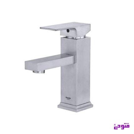 شیر روشویی ثابت اروپا کروم مات شودر