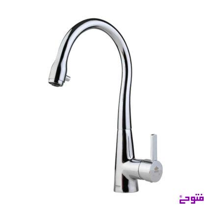 شیر ظرفشویی شاوری سوان کروم آویسا