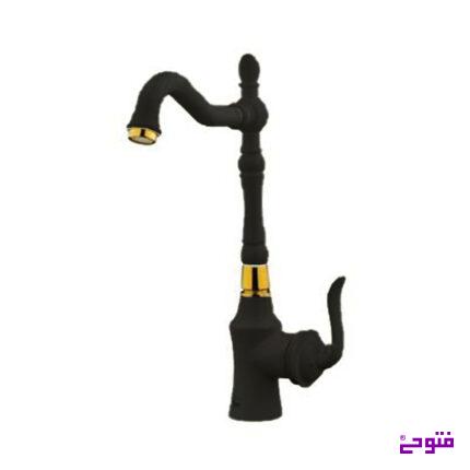 شیر ظرفشویی لوکا مشکی طلایی شودر