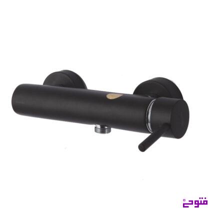 شیر آفتابه میلانو مشکی قطعه کروم هودین