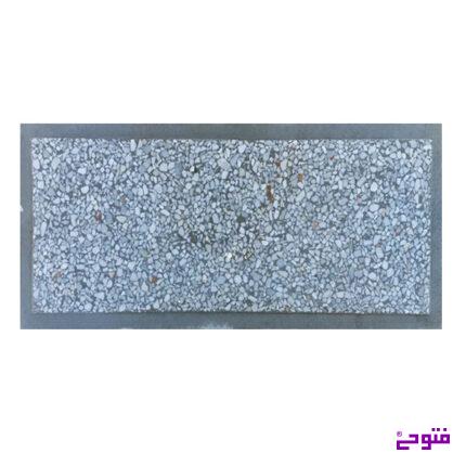 موزاییک 70*30 واش بتن آنتیک سنگ سفید زمینه طوسی
