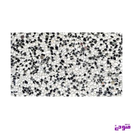 موزاییک 60*30 واش بتن سفید مشکی زمینه طوسی