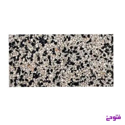موزاییک 60*30 واش بتن مشکی لیمویی زمینه طوسی