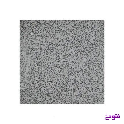 موزاییک 61*61 سنگ مشکی زمینه طوسی WW 4050 B