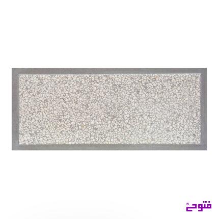 موزاییک آنتیک 70*30 واش بتن سنگ کرم زمینه طوسی