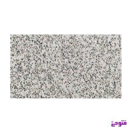 واش استون 100*50 سنگ سفید رودخانه ای زمینه سفید