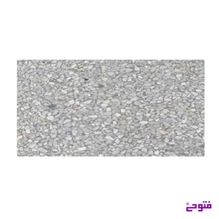 واش استون 100*50 سنگ(درشت) سفید زمینه طوسی