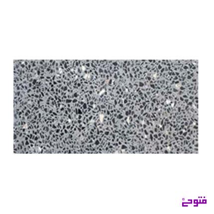 واش استون 100*50 سنگ(درشت) مشکی زمینه طوسی