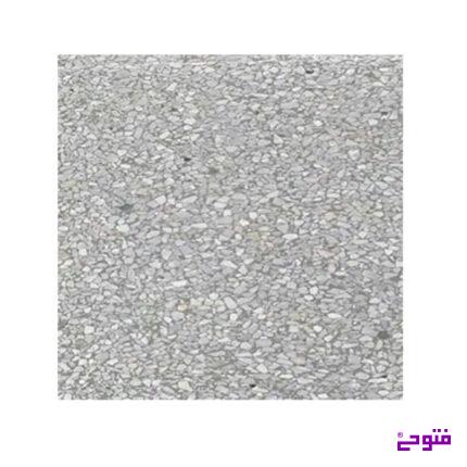 واش استون 40*40 سنگ سفید زمینه طوسی
