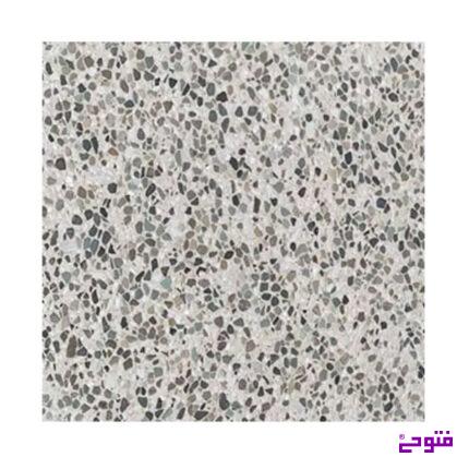 واش استون 60*60 سنگ سفید رودخانه ای زمینه سفید