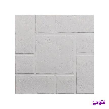 موزاییک 40*40 پلیمری آجری سنتی سفید