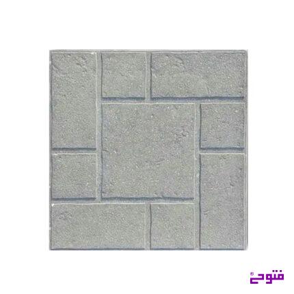 موزاییک 40*40 پلیمری آجری سنتی طوسی