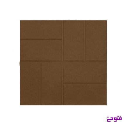موزاییک 40*40 پلیمری خشتی قهوه ای سوخته